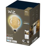 WiZ Globe filament ambre 6,5 W (éq. 25 W) G200 E27, Lampe à LED 5 W (éq. 25 W) G200 E27, Ampoule intelligente, Or, Wi-Fi, E27, Blanc, 2000 K