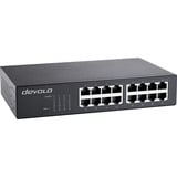 devolo Commutateur Ethernet Gigabit 16 ports 7235, Switch Noir