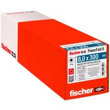 fischer Vis à bois PowerFast II 8,0x300 tête fraisée à pas TX 