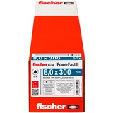 fischer Vis à bois PowerFast II 8,0x300 tête fraisée à pas TX 