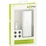 goobay 76788 hub & concentrateur USB Type-C 5000 Mbit/s Argent, Adaptateur Aluminium, USB Type-C, HDMI, RJ-45, USB 3.2 Gen 1 (3.1 Gen 1) Type-A, USB Type-C, SD, 5000 Mbit/s, 30 Hz, Argent