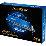 ADATA LEGEND 710 2 To M.2 PCI Express 3.0 NVMe 3D NAND SSD Bleu/Or, 2 To, M.2, 2400 Mo/s