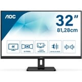 AOC E2 U32E2N LED display 80 cm (31.5") 3840 x 2160 pixels 4K Ultra HD Noir 32" 4K Ultra HD Moniteur Noir, 80 cm (31.5"), 3840 x 2160 pixels, 4K Ultra HD, LED, 4 ms, Noir