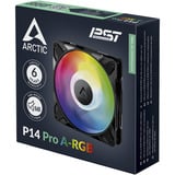 ARCTIC P14 Pro A-RGB ventilateur de boîtier Noir, 140 x 140 x 27 mm, PWM
