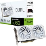 ASUS GeForce RTX 5060 DUAL OC WHITE 8 Go, Carte graphique Blanc, DLSS 4, 3x DisplayPort, 1x HDMI 2.1