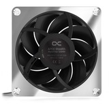 Alphacool Apex Stealth Metal, Ventilateur de boîtier Chrome/Noir, Connecteur PWM à 4 broches pour le ventilateur