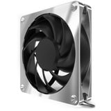 Alphacool Apex Stealth Metal, Ventilateur de boîtier Chrome/Noir, Connecteur PWM à 4 broches pour le ventilateur