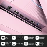 Arozzi Nova 32T2K180 31.5" Moniteur gaming rose fuchsia, 1x DisplayPort, 2x HDMI, 180 Hz