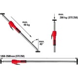 BESSEY STE250, Soutien Argent/Rouge