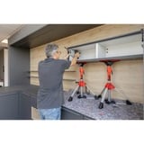 BESSEY Support de plafond et de montage STE90, Soutien Argent/Rouge
