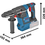 Bosch GBH 18V-26F PROFESSIONAL 980 tr/min SDS Plus, Marteau piqueur Bleu/Noir, SDS Plus, Noir, Bleu, Rouge, Moteur sans balai, 2,6 cm, 980 tr/min, 2,6 J
