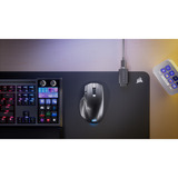 Corsair NIGHTSWORD v2 WIRELESS SD Stream Deck, Souris gaming Noir, 100 - 33.000 DPI, 8K Hz, RGB, USB, 2.4GHz, Bluetooth 5.2 + LE