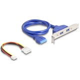 DeLOCK Convertisseur M.2 Key B+M connecteur > 2 x USB 5 Gbps Type-A, Extension de l’interface 