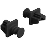 DeLOCK Protection anti-poussière pour prise RJ45, Capuchon protecteur Noir