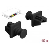DeLOCK Protection anti-poussière pour prise RJ45, Capuchon protecteur Noir