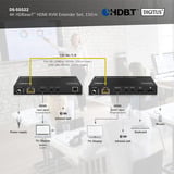Digitus Kit d'extension KVM HDMI 4K HDBaseT, Extension HDMI Noir