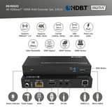Digitus Kit d'extension KVM HDMI 4K HDBaseT, Extension HDMI Noir