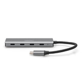 Digitus USB-C 4 ports, Hub USB Argent