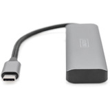 Digitus USB-C 4 ports, Hub USB Argent