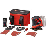 EINHELL TE-OS 18/113 3X Li-Solo, 4460730, Ponceuse vibrante Rouge/Noir