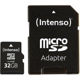 Intenso 3403480 mémoire flash 32 Go MicroSDHC Classe 4, Carte mémoire 32 Go, MicroSDHC, Classe 4, 20 Mo/s, 5 Mo/s, Résistant aux chocs, Résistant à une température, Résistant aux rayons X