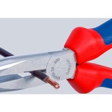 KNIPEX Pince plate ronde avec coupe 26 11 200, pince bec de cigogne Rouge/Bleu