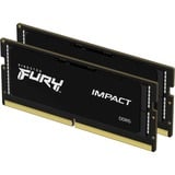 Kingston FURY Impact 64 Go DDR5-5600 (2x 32 Go) mémoire PC portable Noir, KF556S40IBK2-64, SO-DIMM