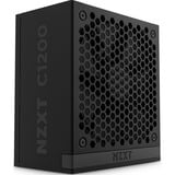 NZXT C1200 Gold ATX 3.1, 1200 Watt alimentation  Noir, 1x connecteur de carte graphique à 16 broches, 6x PCIe, gestion des câbles