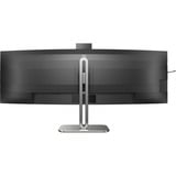 Philips 49B2U6900CH/00 écran plat de PC 124 cm (48.8") 5120 x 1440 pixels Dual QHD LCD Noir Moniteur UltraWide incurvé  Gris foncé/Argent, 124 cm (48.8"), 5120 x 1440 pixels, Dual QHD, LCD, 4 ms, Noir