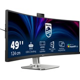 Philips 49B2U6900CH 48.8" Moniteur UltraWide incurvé Gris foncé/argent, 1x DisplayPort, 2x HDMI, 3x USB-C, 4x USB-A, 1x RJ-45