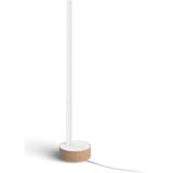 Philips Lampe à poser Gradient Signe, Lumière LED Blanc/bois, Philips Hue White and Color ambiance Lampe à poser Gradient Signe, Lampe de table intelligente, Bluetooth/Zigbee, Blanc, LED, Aluminium, Ampoule(s) non remplaçable(s)