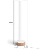 Philips Lampe à poser Gradient Signe, Lumière LED Blanc/bois, Philips Hue White and Color ambiance Lampe à poser Gradient Signe, Lampe de table intelligente, Bluetooth/Zigbee, Blanc, LED, Aluminium, Ampoule(s) non remplaçable(s)
