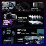 Pimax Crystal Super 50PPD, Casque VR Noir