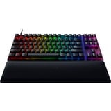 Razer RZ03-03941100-R3G1 clavier USB QWERTZ Allemand Noir, clavier gaming Noir, Layout DE, Razer Clicky Optical (Purple), Sans clé (80 - 87%), USB, Clavier mécanique, QWERTZ, LED RGB, Noir