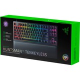 Razer RZ03-03941100-R3G1 clavier USB QWERTZ Allemand Noir, clavier gaming Noir, Layout DE, Razer Clicky Optical (Purple), Sans clé (80 - 87%), USB, Clavier mécanique, QWERTZ, LED RGB, Noir