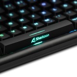 Sharkoon SKILLER SGK30 clavier USB QWERTZ Allemand Noir, Clavier gaming Noir, Taille réelle (100 %), USB, Clavier mécanique, QWERTZ, LED RGB, Noir