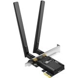 TP-Link Archer TX55E WLAN / Bluetooth 2402 Mbit/s, Adaptateur WLAN Sans fil, PCI Express, WLAN / Bluetooth, Wi-Fi 6 (802.11ax), 2402 Mbit/s, Noir