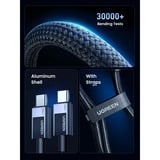 UGREEN 45068 câble USB 2 m USB C 0,48 Gbit/s 240 W Noir, Gris Noir/gris, 2 m, USB C, USB C, 0,48 Gbit/s, Noir, Gris