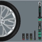 Wera Set de changement de roue Click-Torque Lock C 3 KFZ, 6 pièces, Clé dynamométrique 