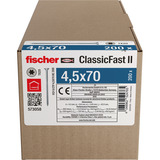 fischer Vis pour panneaux de particules ClassicFast II 4,5x70 tête fraisée TX 