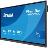 iiyama ProLite TN6505A-B1AG 64.5" 4K Ultra HD Moniteur tactile Noir, 1x DisplayPort, 2x HDMI, 1x VGA, 1x USB-C, 3x USB-A, 2x RJ-45