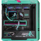 ALTERNATE Gaming-PC Hatsune Miku Édition Spéciale • RTX 5080 • AMD Ryzen™ 7 9800X3D • 64 GB RAM, PC gaming Turquoise/Rose