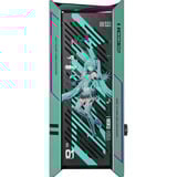 ALTERNATE Gaming-PC Hatsune Miku Édition Spéciale • RTX 5080 • AMD Ryzen™ 7 9800X3D • 64 GB RAM, PC gaming Turquoise/Rose