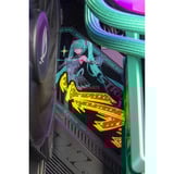 ALTERNATE Gaming-PC Hatsune Miku Édition Spéciale • RTX 5080 • AMD Ryzen™ 7 9800X3D • 64 GB RAM, PC gaming Turquoise/Rose