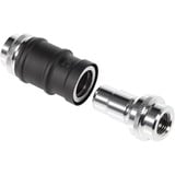 Alphacool ES Schnellverschluss BLH1A PushIn Set IG-IG, Connecteur Noir (Mat)/chrome