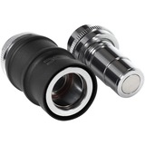 Alphacool ES Schnellverschluss BLH1A PushIn Set IG-IG, Connecteur Noir (Mat)/chrome