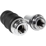 Alphacool ES Schnellverschluss BLH1A PushIn Set IG-IG, Connecteur Noir (Mat)/chrome