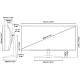 Arozzi Nova 34T2K165 34" Moniteur UltraWide gaming incurvé  Blanc