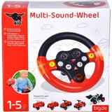 BIG Multi-Sound-Wheel Pièces de jouet, Volant Rouge/Noir