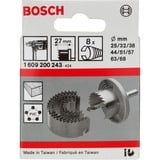 Bosch 1 609 200 243 scie de forage 8 pièce(s), Scie à trou Régler, Bois dur, Panneau laminé, Plastique, Contre-plaqué, Bois tendre, Noir, 25,32,38,44,51,57,63,68 mm, 1 kg, 1 pièce(s)